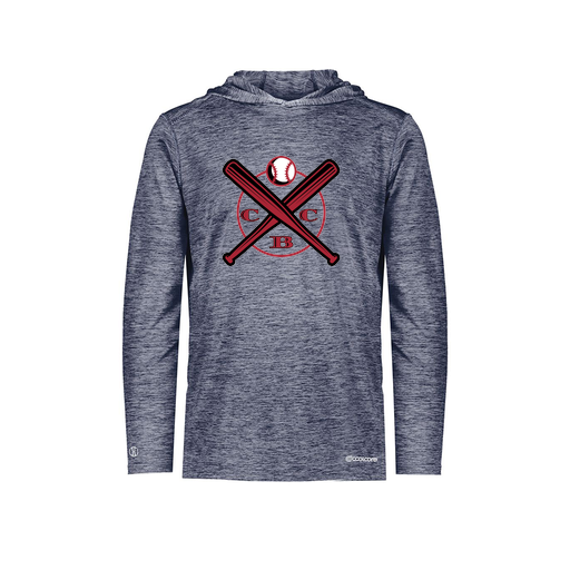 [FOLHCGNV-YS-LOGO1] Decker Youth Charge Hoodie (Youth S, Navy, Logo 1)