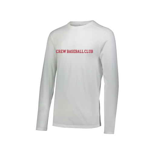 [FTLCUBWH-AXS-LOGO3] Decker Men's Tri-Blend T-Shirt - Long Sleeve (Adult XS, White, Logo 3)